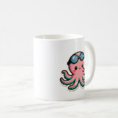 Tauchen Kawaii Kaffeetasse (VorderseiteRechts)
