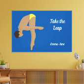 Tauchen Leinwanddruck (Insitu (Wohnzimmer))