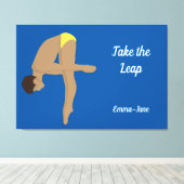 Tauchen Leinwanddruck (Insitu (Holzboden))