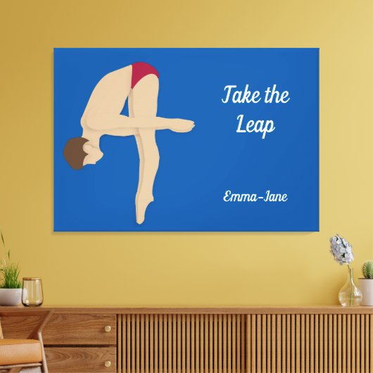 Tauchen Leinwanddruck (Insitu (Wohnzimmer))