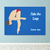 Tauchen Leinwanddruck (Insitu (Holzboden))