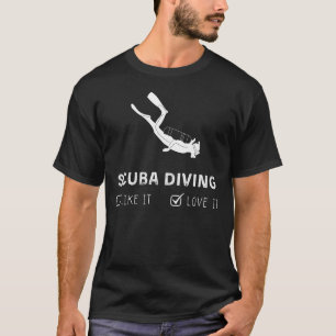 Tauchen mag es oder Liebe Es Gewittes T-Shirt