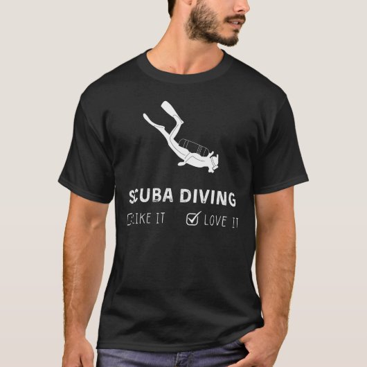 Tauchen mag es oder Liebe Es Gewittes T-Shirt (Vorderseite)