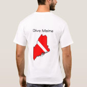 Tauchen Maine T-Shirt (Rückseite)