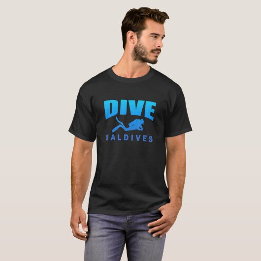Tauchen Malediven Tauchen in der Malediven-Scuba D T-Shirt (Vorne ganz)