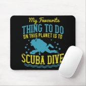 Tauchen - mein Liebling ist Scuba Dive Mousepad (Mit Mouse)