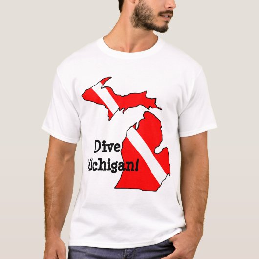 Tauchen Michigan! T-Shirt (Vorderseite)