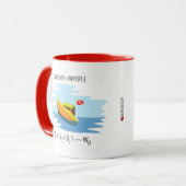Tauchen mit Archimedes-Prinzip Tasse (Vorderseite Links)