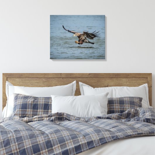 Tauchen mit Bald für einen Fisch Leinwanddruck (Insitu (Schlafzimmer))