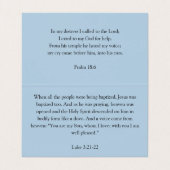 Tauchen mit Cross Blue geflochtene Visitenkarte Visitenkarten (Innenseite Aufgefaltet)