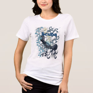 Tauchen mit den Manta Rays Tri-Blend Shirt