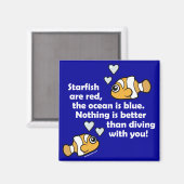 Tauchen mit dir magnet (Vorderseite/Rückseite)