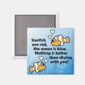 Tauchen mit dir magnet (Vorderseite/Rückseite)