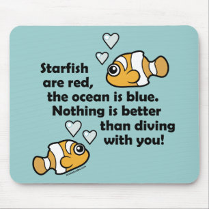 Tauchen mit dir mousepad