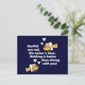 Tauchen mit dir postkarte (Stehend Vorderseite)