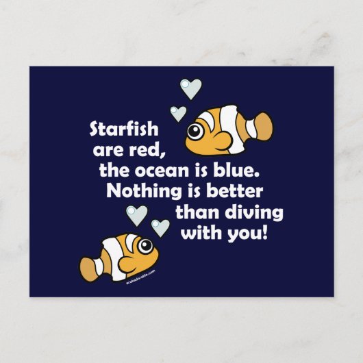 Tauchen mit dir postkarte (Vorderseite)