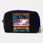 Tauchen mit freudigem Geist tief Waschbeutel (Vorderseite)