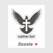 Tauchen mit Kreuz Aufkleber (Blatt)