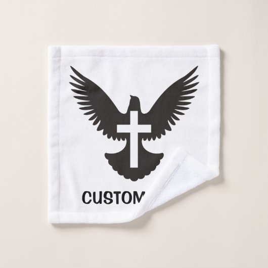 Tauchen mit Kreuz Badhandtuch Set (Waschlappen)