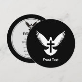 Tauchen mit Kreuz Einladung (Vorne/Hinten)