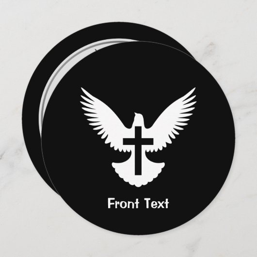 Tauchen mit Kreuz Einladung (Vorne/Hinten)