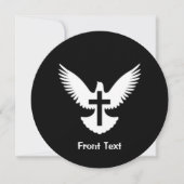 Tauchen mit Kreuz Einladung (Vorderseite)