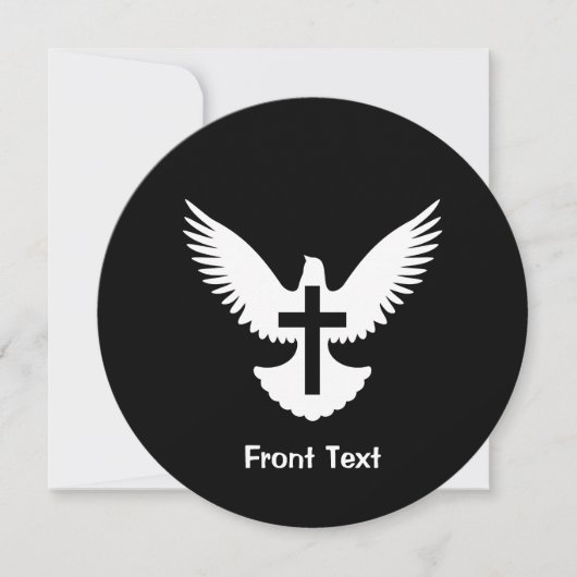 Tauchen mit Kreuz Einladung (Vorderseite)