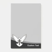 Tauchen mit Kreuz Post-it Klebezettel (Vorderseite)