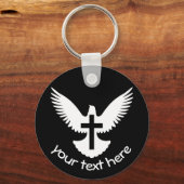 Tauchen mit Kreuz Schlüsselanhänger (Vorderseite)