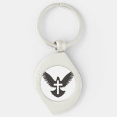 Tauchen mit Kreuz Schlüsselanhänger (Vorderseite)
