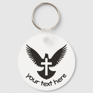 Tauchen mit Kreuz Schlüsselanhänger
