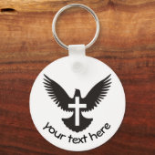 Tauchen mit Kreuz Schlüsselanhänger (Vorderseite)