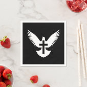 Tauchen mit Kreuz Serviette (Beispiel)