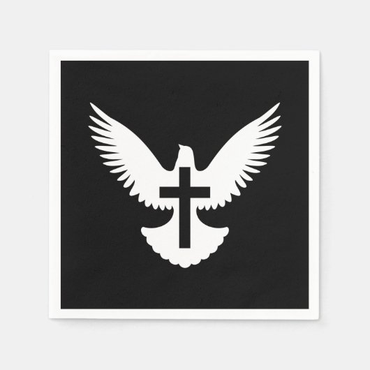 Tauchen mit Kreuz Serviette (Vorderseite)