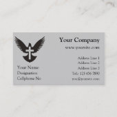 Tauchen mit Kreuz Visitenkarte (Vorderseite)