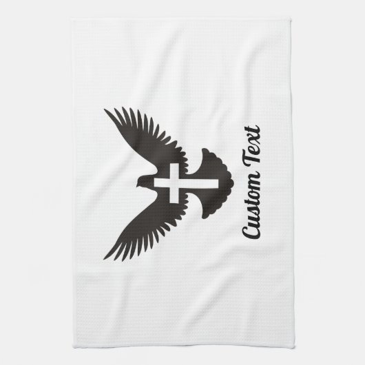 Tauchen mit Kreuzhandtuch Geschirrtuch (Vertikal)