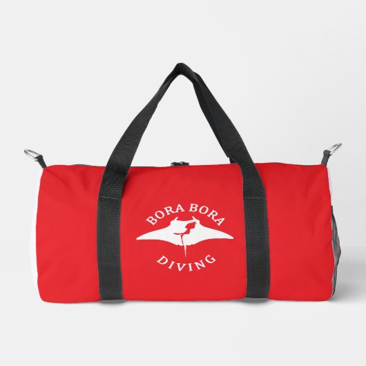 Tauchen mit Manta-Rays in Bora Bora Duffle Bag (Vorderseite)