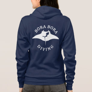 Tauchen mit Manta-Rays in Bora Bora Hoodie
