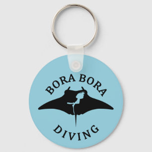 Tauchen mit Manta-Rays in Bora Bora Schlüsselanhänger