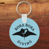 Tauchen mit Manta-Rays in Bora Bora Schlüsselanhänger (Vorderseite)