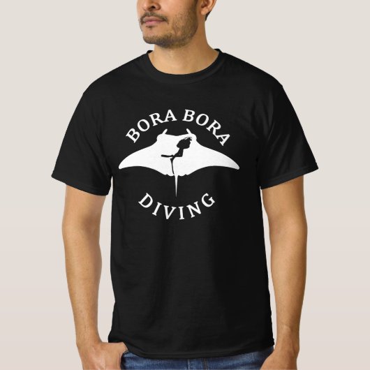 Tauchen mit Manta-Rays in Bora Bora T-Shirt (Vorderseite)