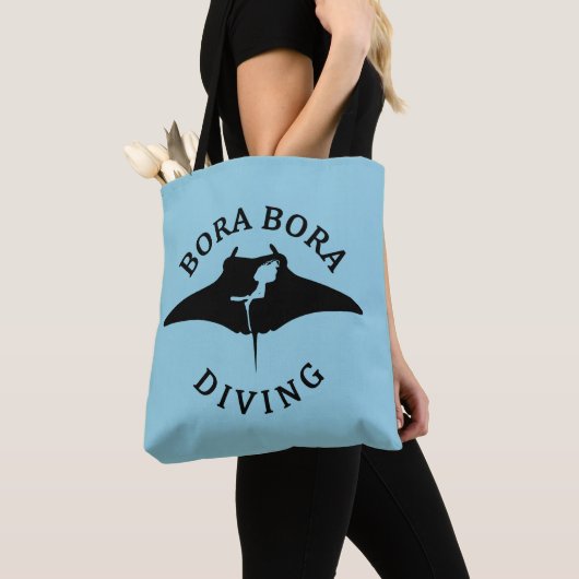 Tauchen mit Manta-Rays in Bora Bora Tasche (Von Nahem)