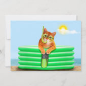 Tauchen mit Maske und Schnorchel Einladung (Rückseite)