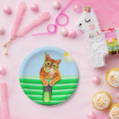 Tauchen mit Maske und Schnorchel Pappteller (Party)