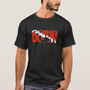 Tauchen mit Sauerstoffflasche Unterwasser Tauchgan T-Shirt