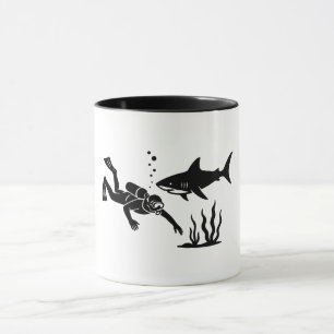 Tauchen mit Sauerstoffflaschen Tasse