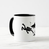 Tauchen mit Sauerstoffflaschen Tasse (Vorderseite Links)