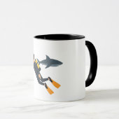 Tauchen mit Sauerstoffflaschen Tasse (VorderseiteRechts)
