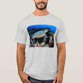 Tauchen mit Schildkröte und Fisch T-Shirt (Vorderseite)