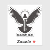 Tauchen mit Schlüssel Aufkleber (Blatt)